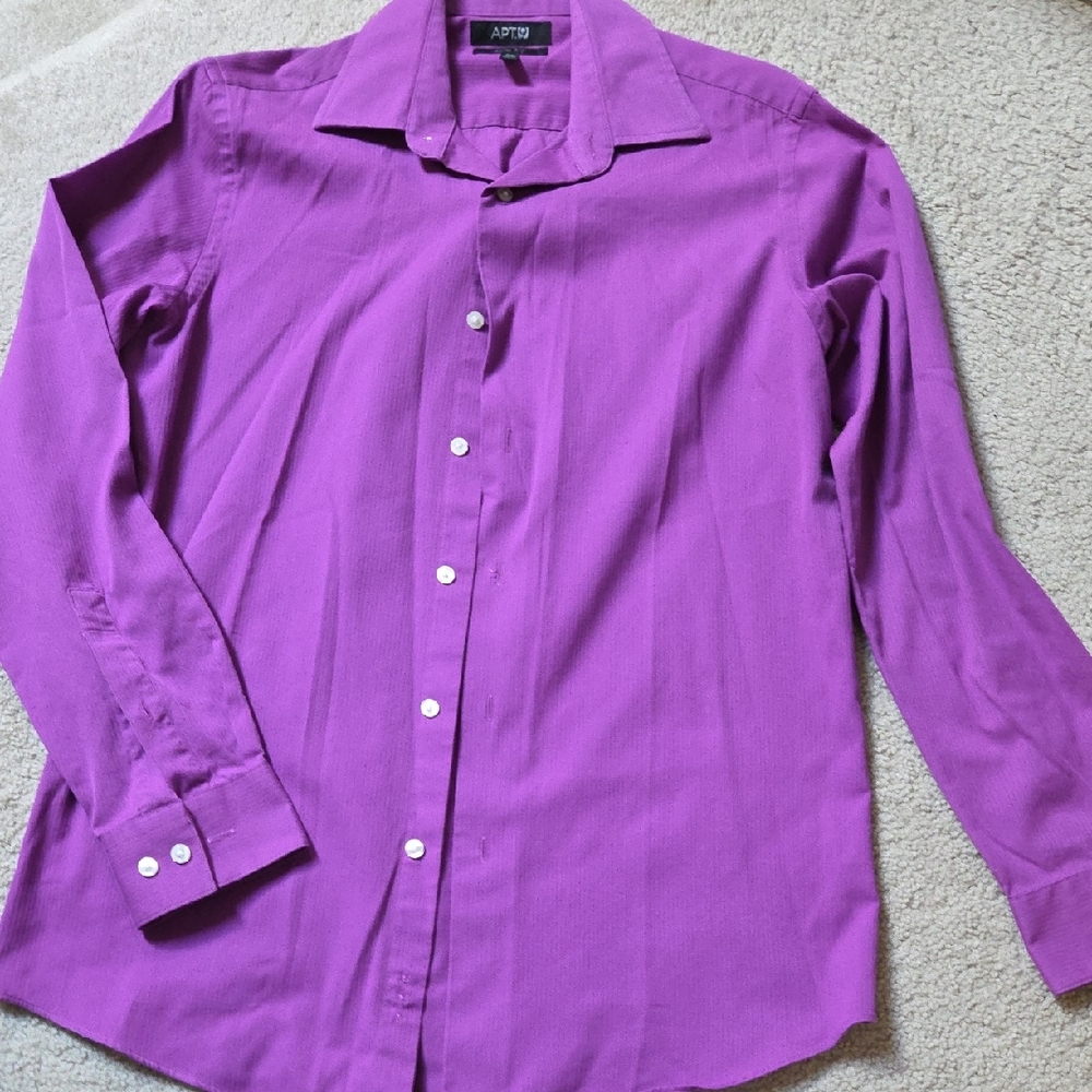 Men's Purple Slim Fit Button Down Shirt